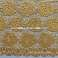 2015 Year-end Hot Selling African Gold Tulle Lace Fabric For Garment